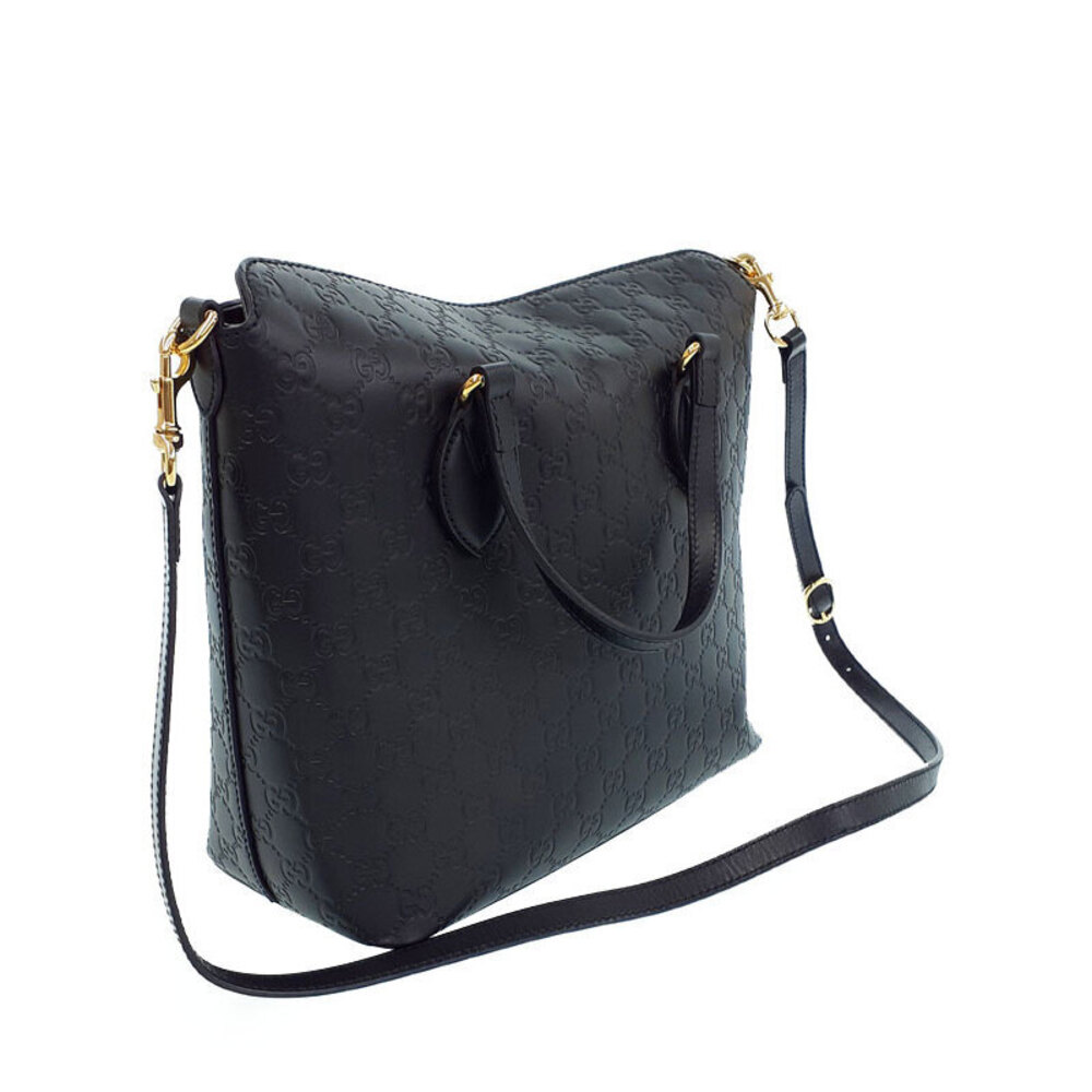 Gucci Guccissima Linea Fold Over Tote black leather - Picture 2 of 9